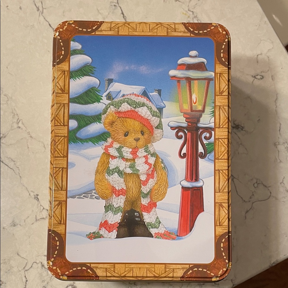 Cherished Teddies 2000 Limited Holiday Collectible Tin